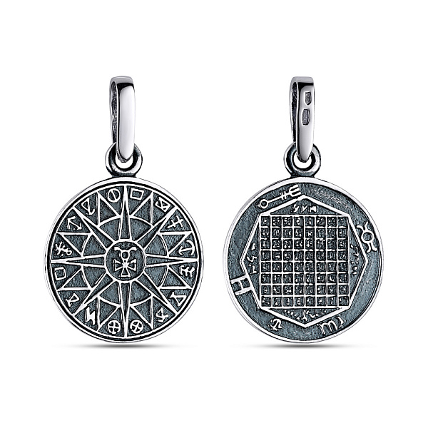 Серебряный кулон "Пентакль Соломона" (арт. 7903/89003-ч) – изображение 1