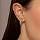 Серьги из красного золота (арт. 111460) – изображение 3