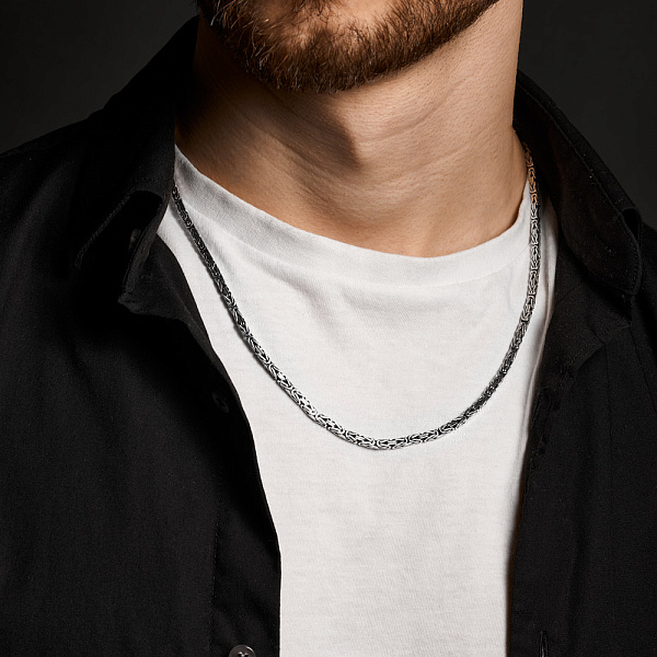 Цепочка серебряная плетения Лисий хвост (арт. 0308233ч) – изображение 2