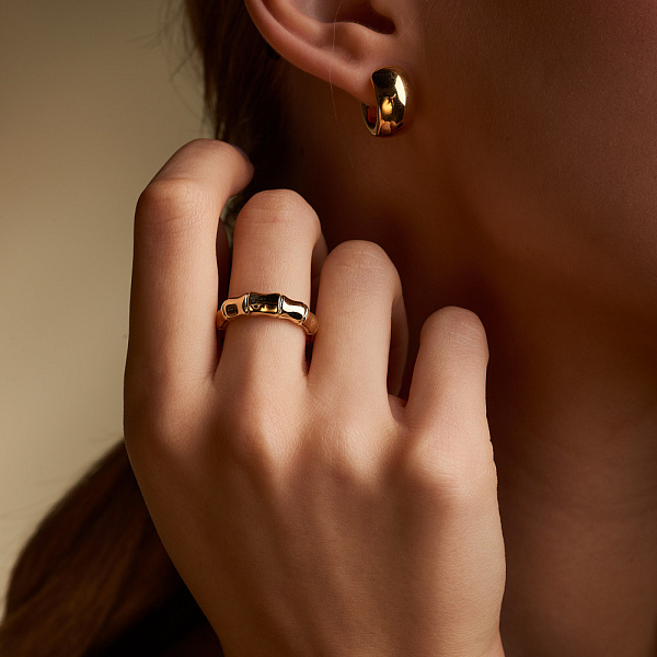 Кольцо золотое Francelli в желтом цвете металла (арт. е155416ж) – изображение 2