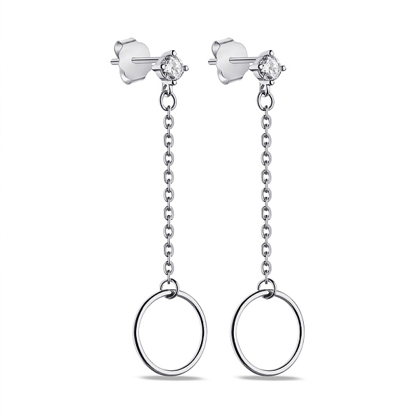 Серебряные серьги с фианитами Trendy Style (арт. 7518/С2Ф/1228) – изображение 1