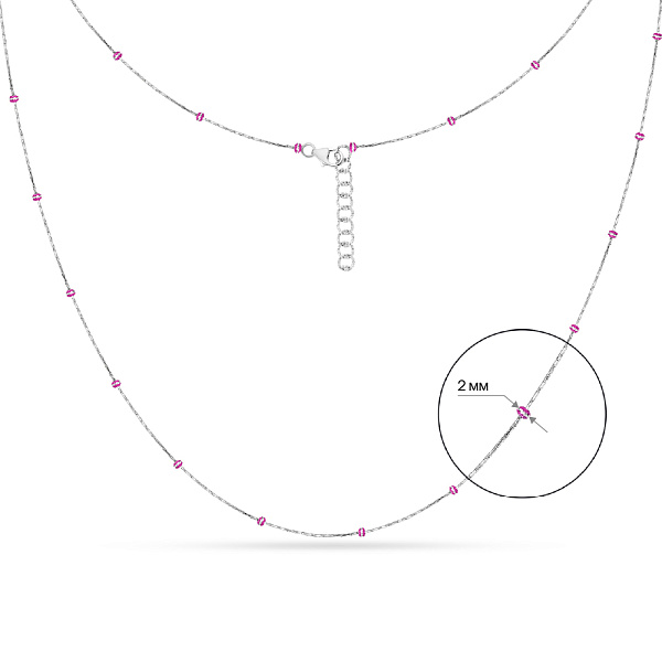 Золотое колье Francelli с шариками (арт. 351331бмлн) – изображение 5