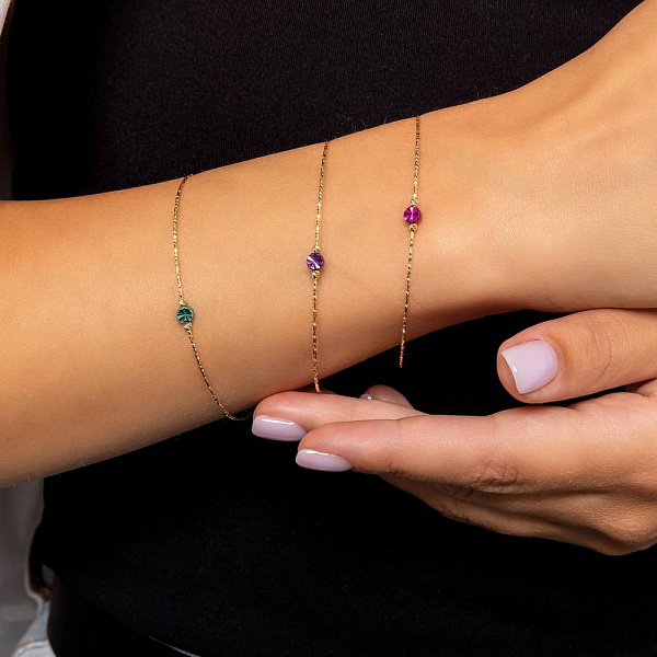 Браслет з жовтого золота Orbit (арт. 326949жбрз) – зображення 3