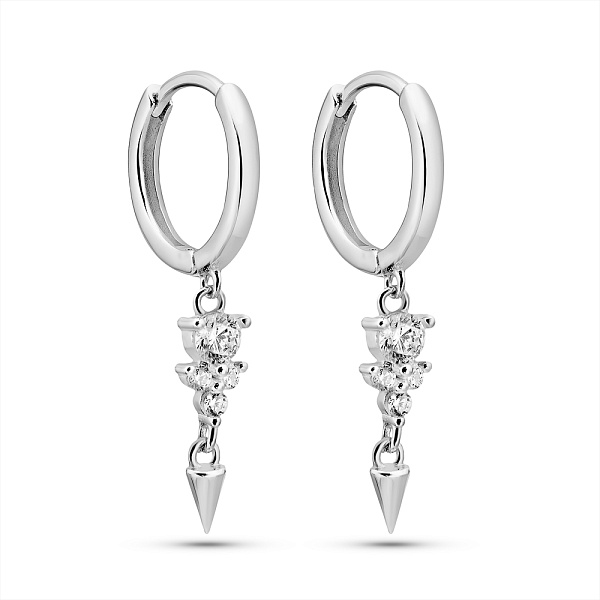 Серьги из серебра с фианитами (арт. 7502/2181217) – изображение 1