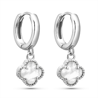 Срібні сережки з перламутром (арт. 7502/10059/8п)