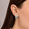 Серьги из белого золота без камней Francelli (арт. 1091880б) – изображение 2