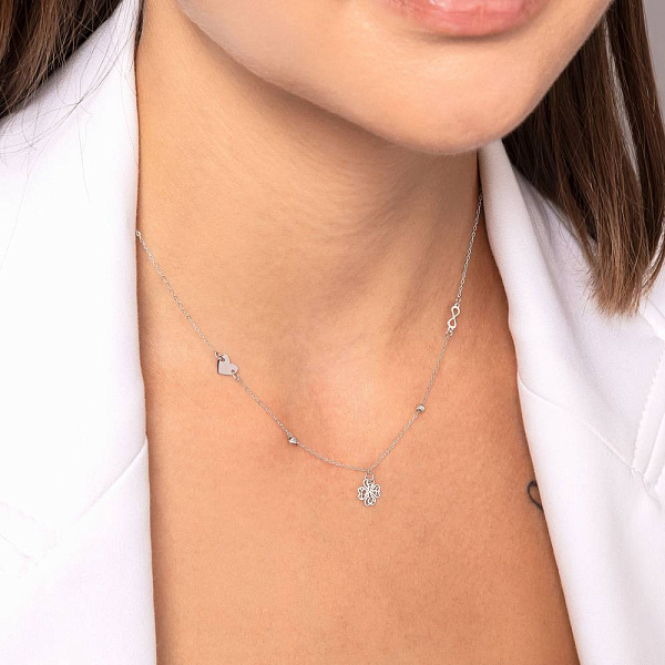 Колье из белого золота (арт. 352791б) – изображение 2