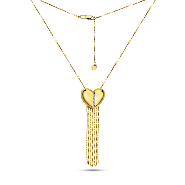 Золоте кольє Francelli з діамантами (арт. Ц361382005ж) – зображення 2