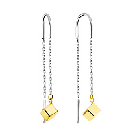 Золоті сережки протяжки (арт. 106772б)