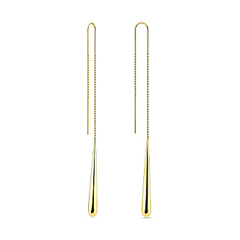 Фото Золотые серьги протяжки (арт. 105033ж)