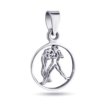 Фото Підвіс "Водолій" зі срібла (арт. 7903/3858вд)