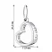 Серебряный кулон Сердце без камней (арт. 7503/540пп) – изображение 2