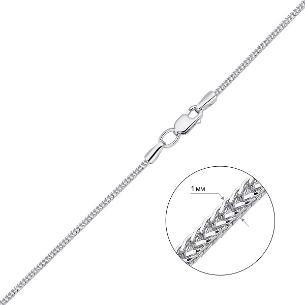 Цепочка из белого золота (арт. ц303505бс) – изображение 3