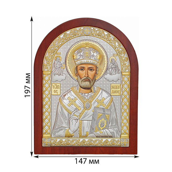 Икона Николай Чудотворец (197х147 мм) (арт. A-4/003G/K) – изображение 2