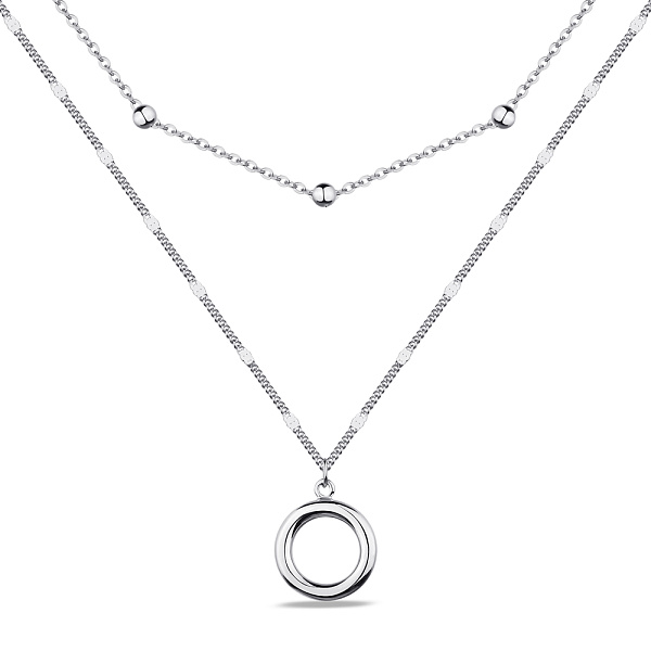 Многослойное колье из серебра Trendy Style (арт. 7507/1859) – изображение 1