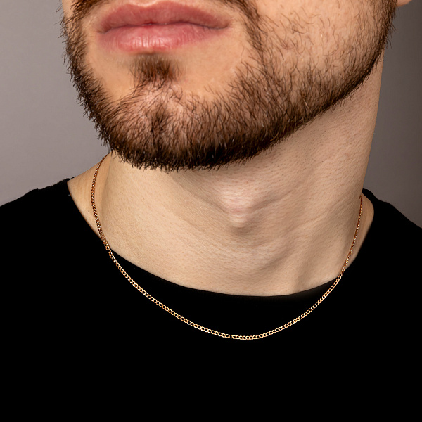 Золотий ланцюжок плетіння Панцирне (арт. ц301002п) – зображення 2