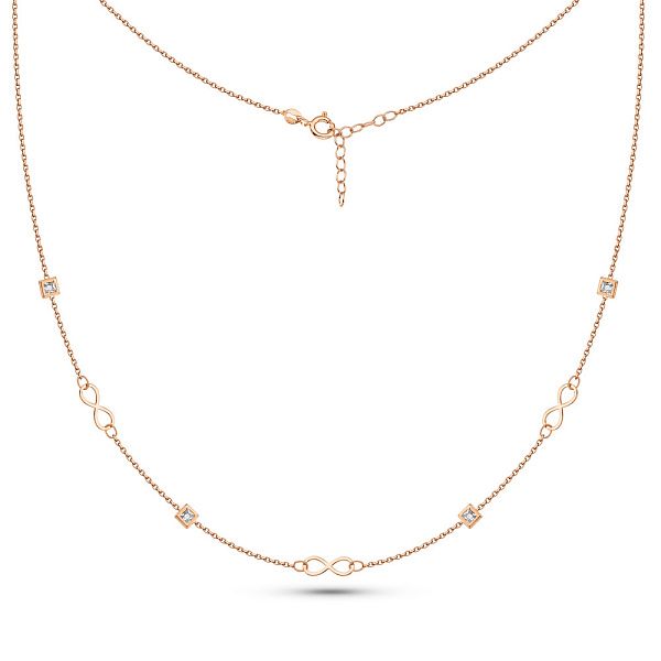 Кольє Нескінченність з червоного золота (арт. 352782) – зображення 2