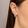 Золотые серьги конго (арт. 110451бк) – изображение 2