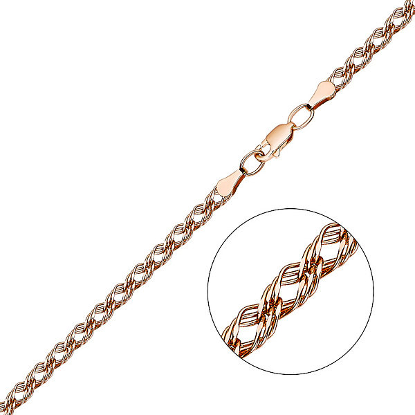 Цепочка из красного золота плетения Ромб фантазийный (арт. 3010905) – изображение 1