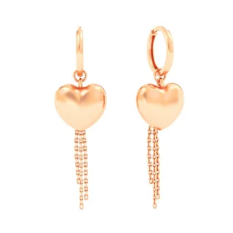 Золоті сережки Сердечка (арт. 1101028)
