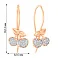Дитячі золоті сережки «Вишеньки» з фіанітами (арт. 110488) – зображення 5