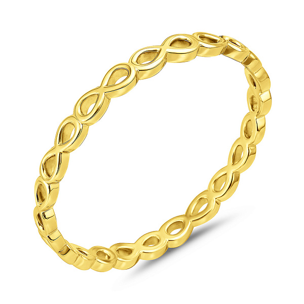 Кольцо Бесконечность из желтого золота  (арт. 140884ж) – изображение 1