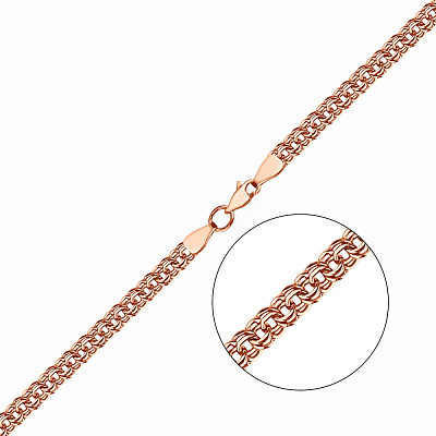 Золотий ланцюговий браслет плетіння Бісмарк (арт. ц310306)