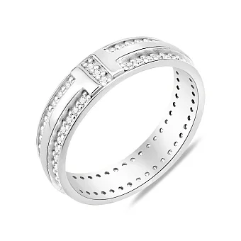 Золота каблучка з діамантами (арт. 1111646202)