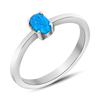 Серебряное кольцо с опалом  (арт. 7501/4672/2Пос)