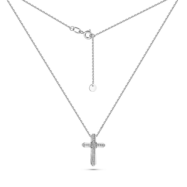 Золотое колье с бриллиантами (арт. Ц011802010б) – изображение 2