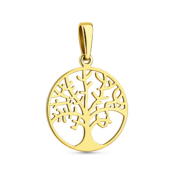 Фото Золотая подвеска без камней (арт. 440606ж)