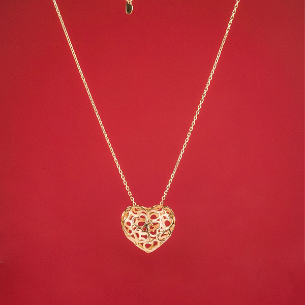 Золоте кольє Серце (арт. 360209ж) – зображення 4