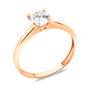 Фото Кольцо из золота с фианитом (арт. 155826)