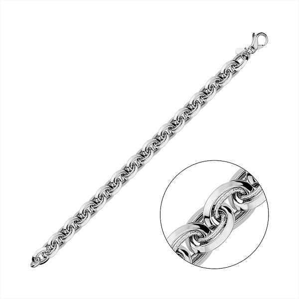 Серебряный браслет без камней (арт. 7509/410Р1/20) – изображение 1