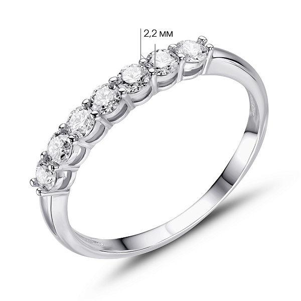 Золотое кольцо с бриллиантами (арт. 1190207202) – изображение 2