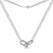 Фото Серебряное колье Trendy Style без камней (арт. 7507/1589)