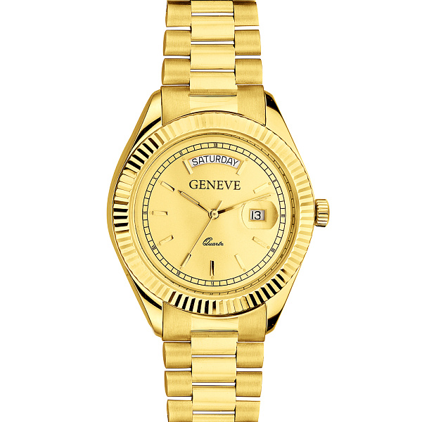 Кварцовий годинник з жовтого золота (арт. 260248жж) – зображення 2