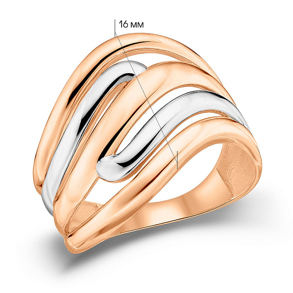 Массивное кольцо из красного золота (арт. 156155кб) – изображение 4