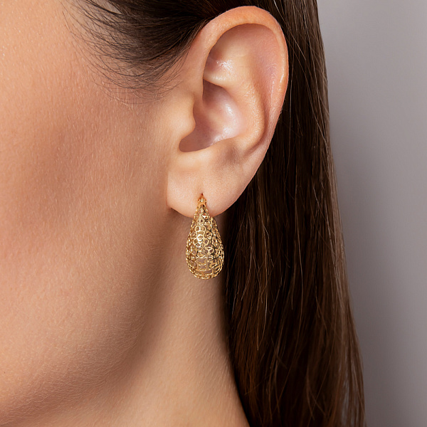 Золотые сережки Francelli (арт. 1101184ж) – изображение 2