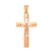 Нательный крестик с распятием из золота (арт. 501576кбм) – изображение 1
