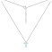 Серебряное колье с крестиком с опала (арт. 7507/441Поб) – изображение 2