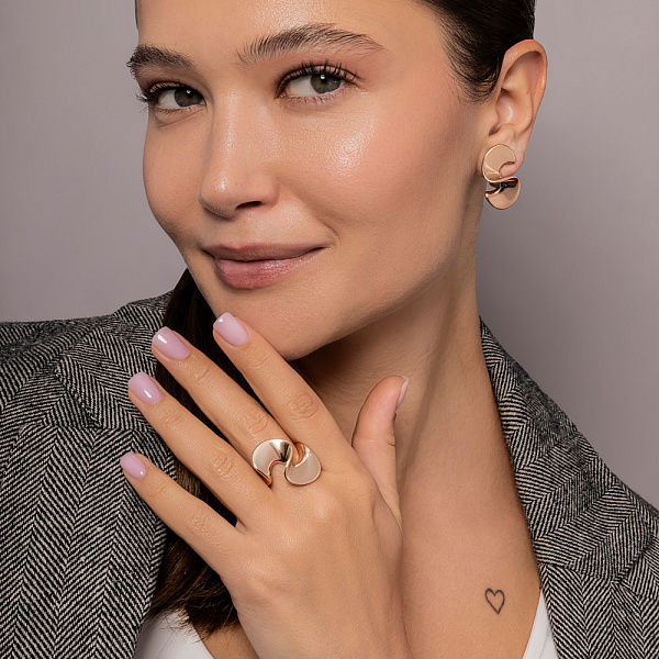 Серьги из красного золота (арт. 111408) – изображение 6