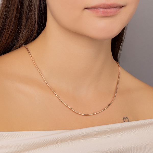 Золотая цепочка плетения Снейк (арт. 304209) – изображение 2