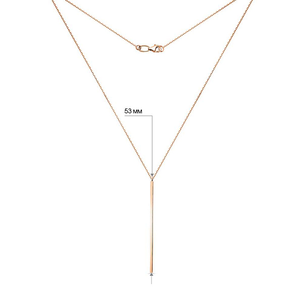 Золотое колье без камней (арт. 350907) – изображение 3
