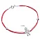 Серебряный браслет с красной нитью (арт. 7309/2073к) – изображение 2