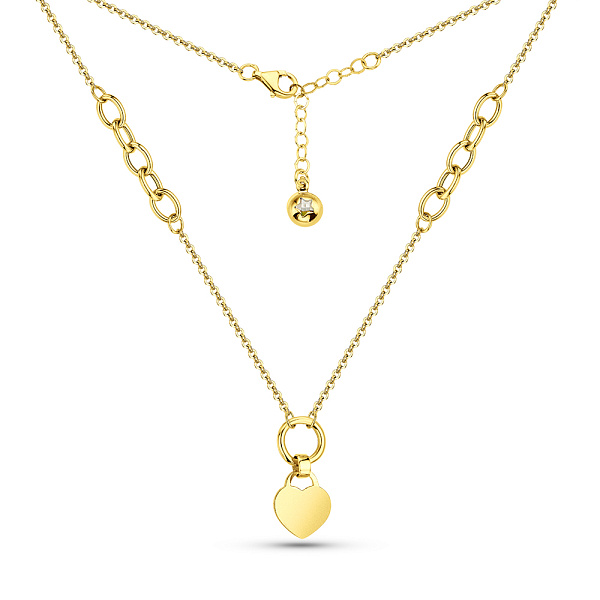 Колье из желтого золота Сердечко (арт. 352673ж) – изображение 2