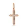 Золотой крестик с бриллиантами (арт. П011771015) – изображение 1