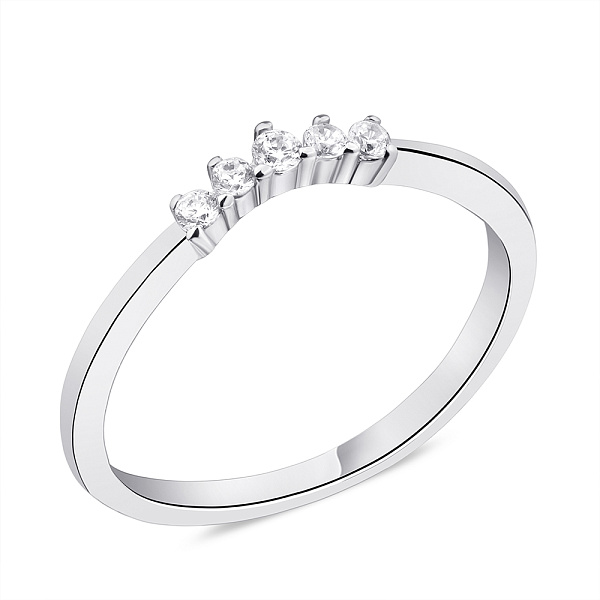 Серебряное кольцо с фианитами (арт. 7501/5995) – изображение 1