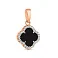 Кулон из красного золота с ониксом (арт. 441446/8о) – изображение 1