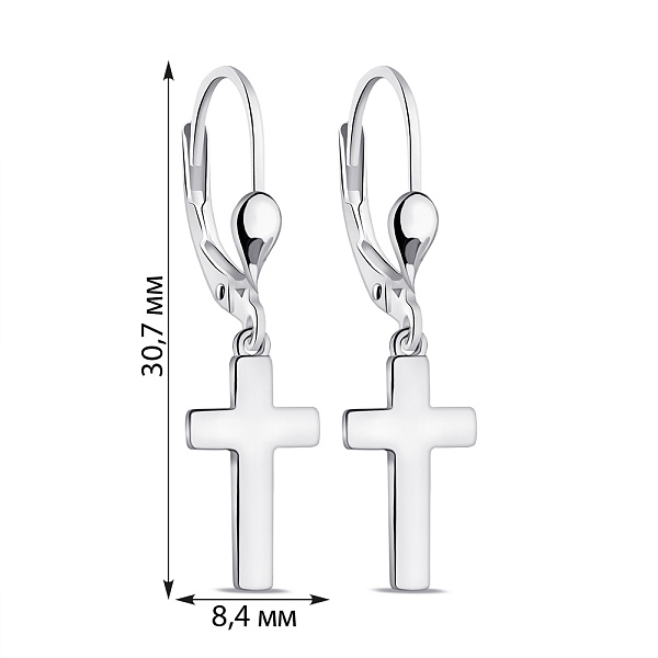 Серебряные серьги (арт. 7502/9215/1) – изображение 2